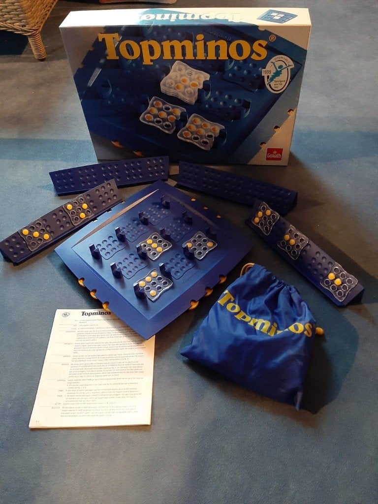 Topminos, Hobby en Vrije tijd, Gezelschapsspellen | Bordspellen, Drie of vier spelers, Ophalen of Verzenden, Zo goed als nieuw