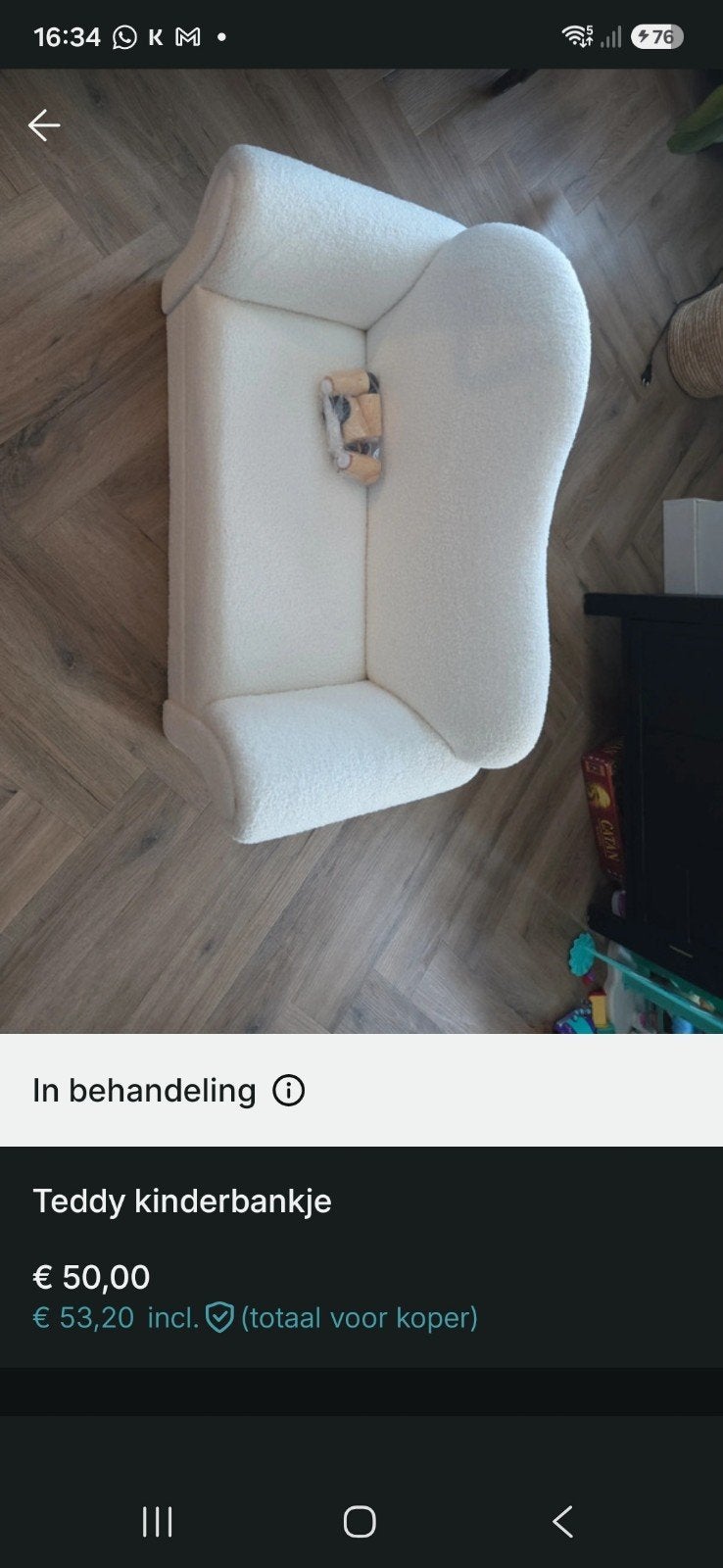 Nieuw Teddy Kinderbankje - Zacht en Comfortabel, Ophalen of Verzenden, Nieuw