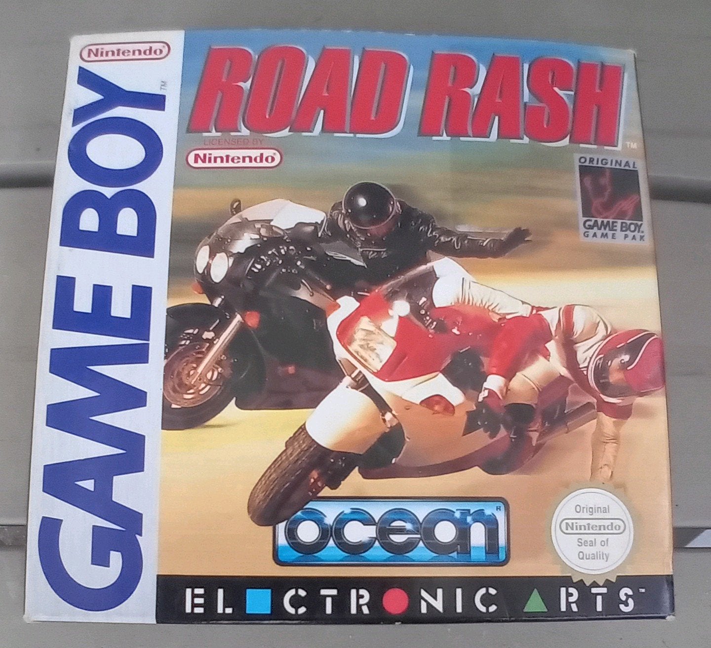 Nintendo Gameboy Road Rash Compleet Nagenoeg Mint Conditie!, Spelcomputers en Games, Games | Nintendo Game Boy, 1 speler, Racen en Vliegen
