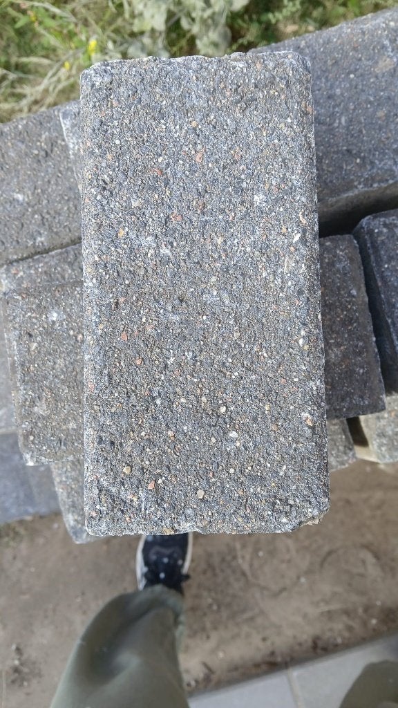 Betonklinkers grijs, Tuin en Terras, Ophalen, Klinkers, 5 tot 10 m², Zo goed als nieuw