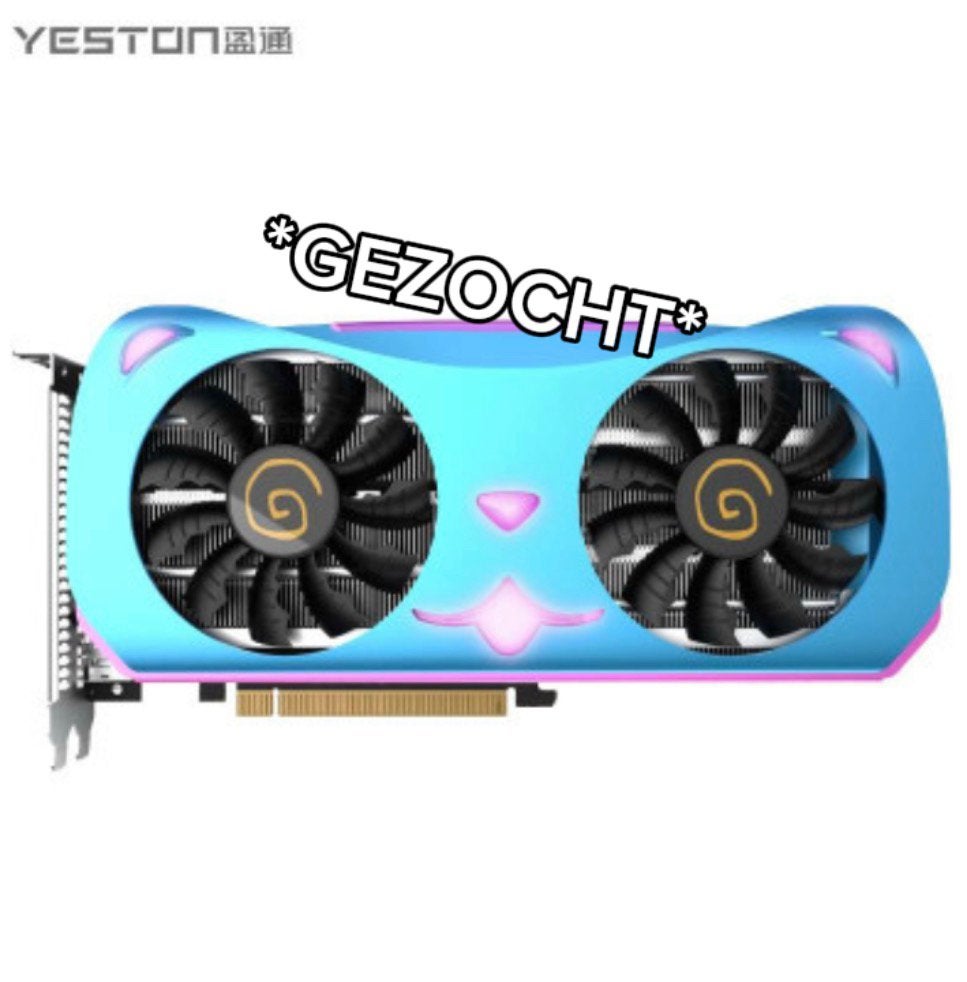 *GEZOCHT* Yeston RX 580 Cute Pet videokaart, Ophalen of Verzenden, Zo goed als nieuw, GDDR6, PCI-Express 4