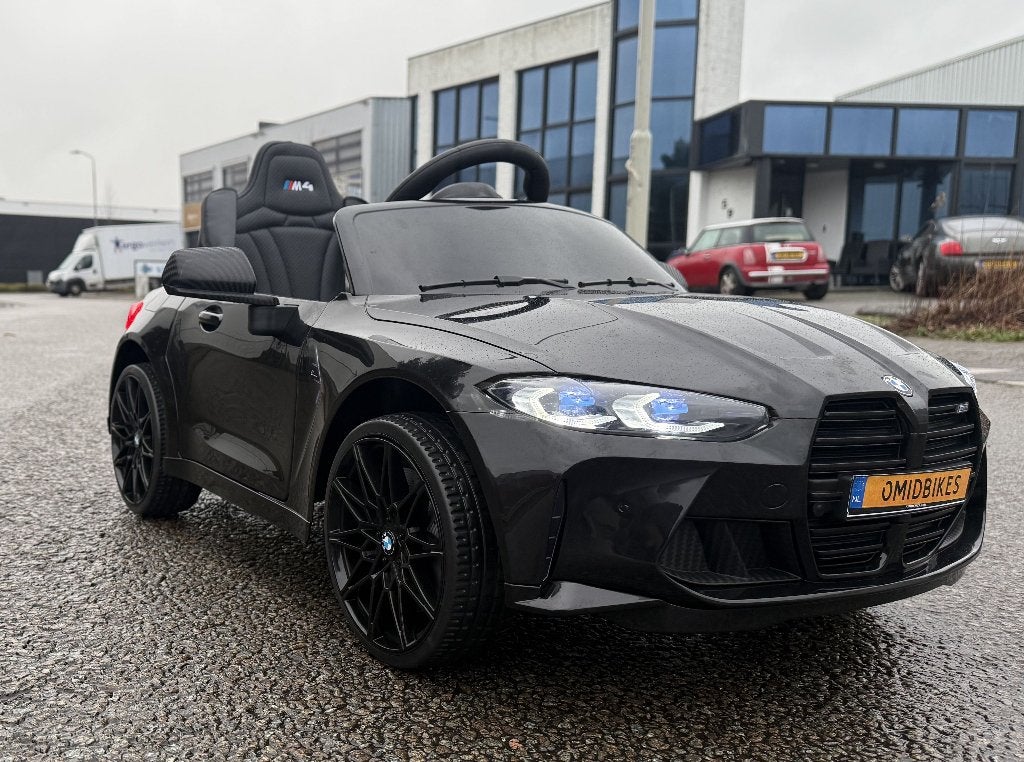 BMW M4 12v zwart Afstands. - Bleutooth - Led - Leder - Rubb!, Nieuw