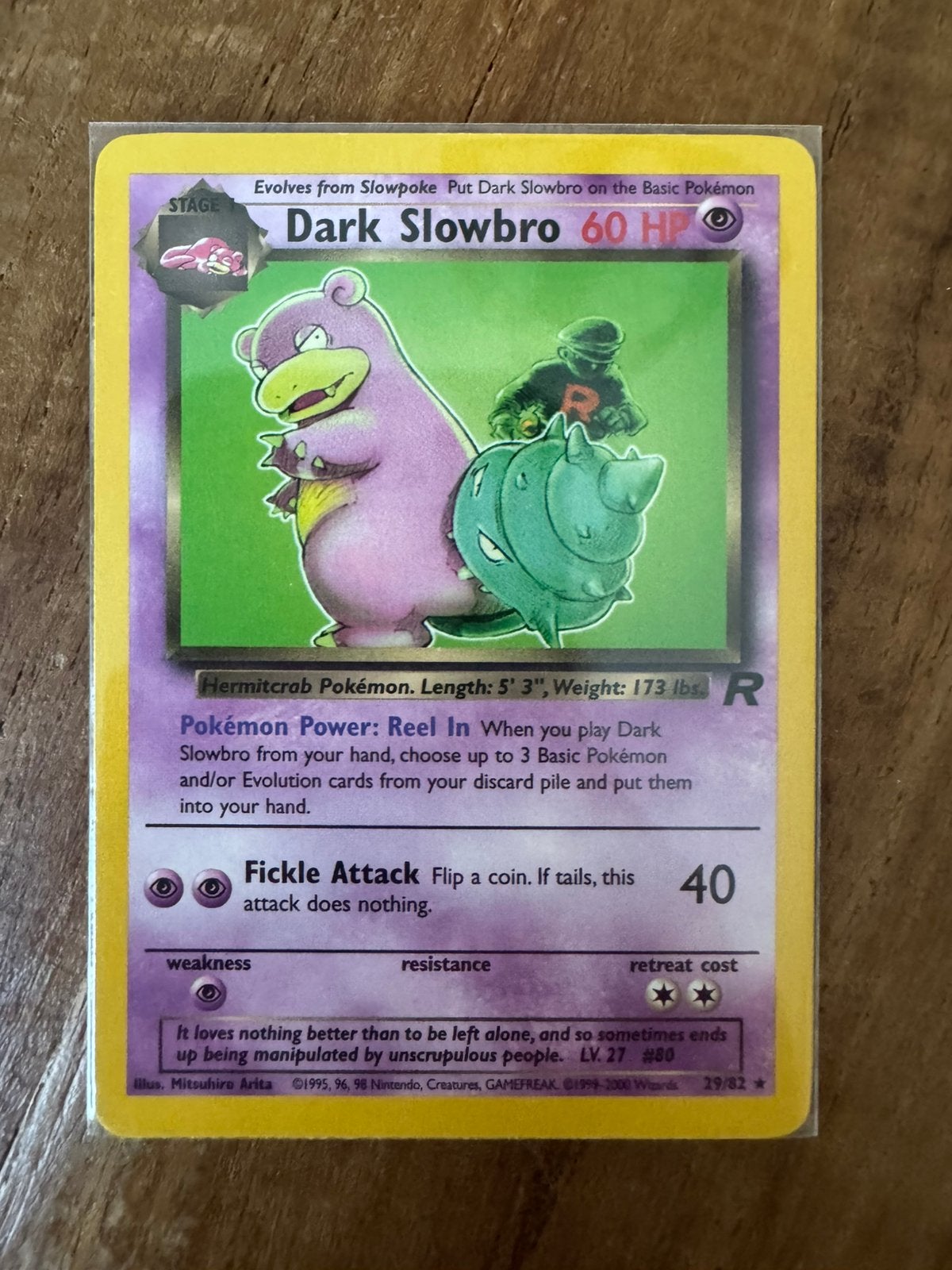 Pokémon kaart Dark Slowbro Engels - Team Rocket 29/82, Hobby en Vrije tijd, Verzamelkaartspellen | Pokémon, Ophalen of Verzenden