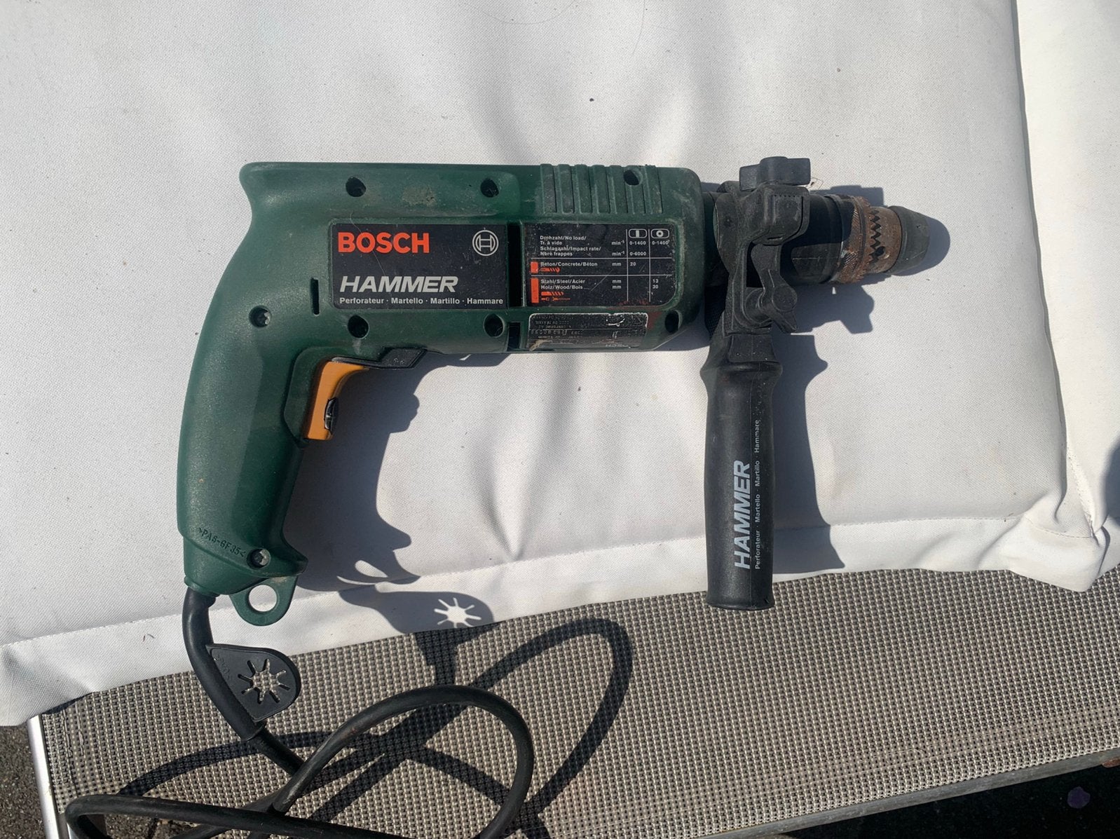 Bosche hammer boor, Doe-het-zelf en Verbouw, Gereedschap | Boormachines, Ophalen of Verzenden, Zo goed als nieuw