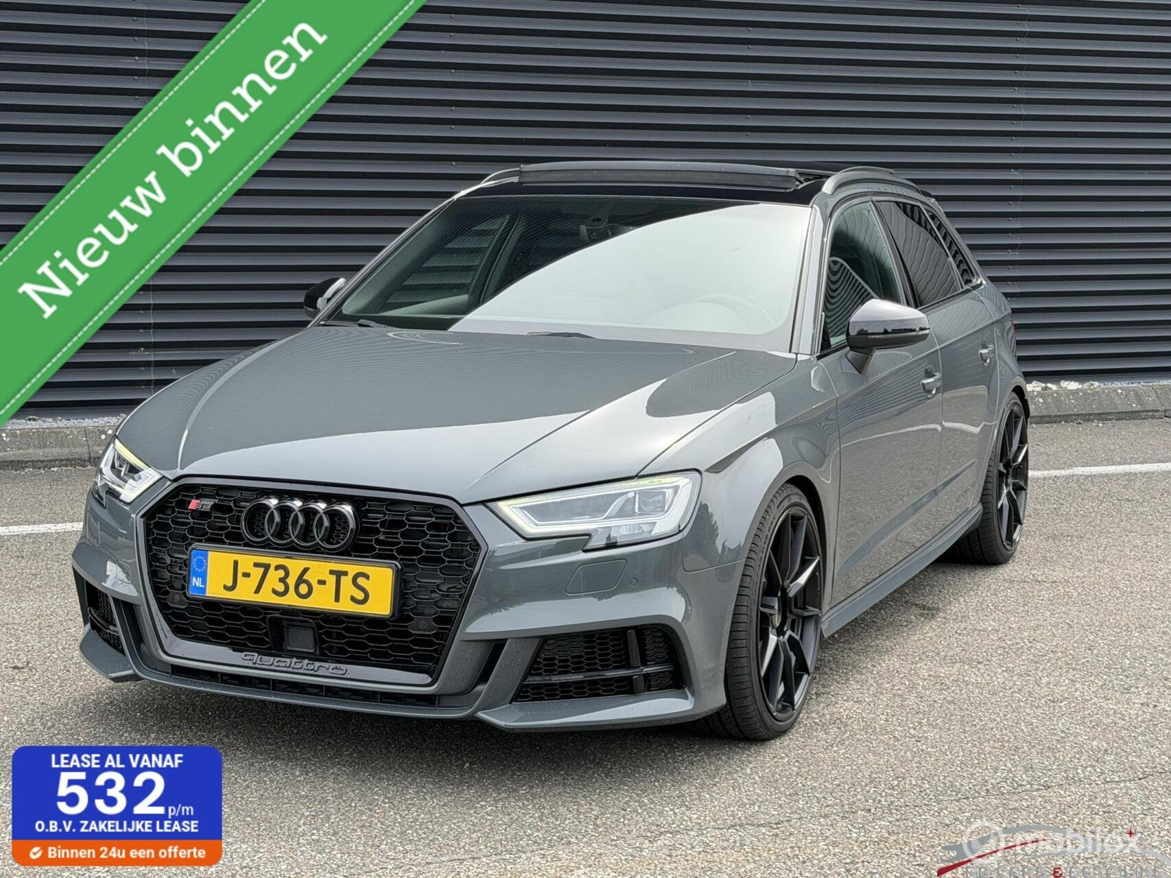 Audi S3 2.0 TFSI S3 quattro, Carbon, Schuifdak, Motec, ACC, Automaat, S3, 15 km/l, Gebruikt