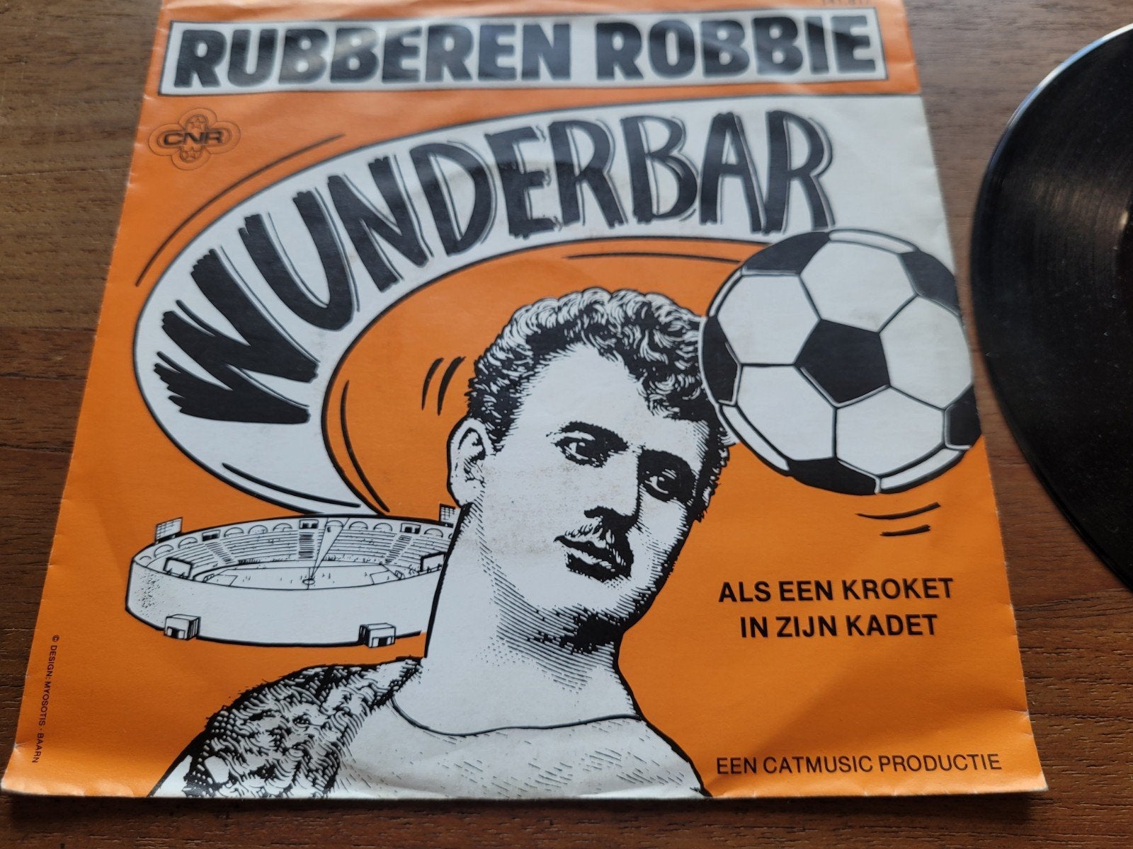 Rubberen Robbie - Wunderbar / Als een Kroket in zijn Kadet, Gebruikt, Fotohoes, 7 inch, Ophalen of Verzenden