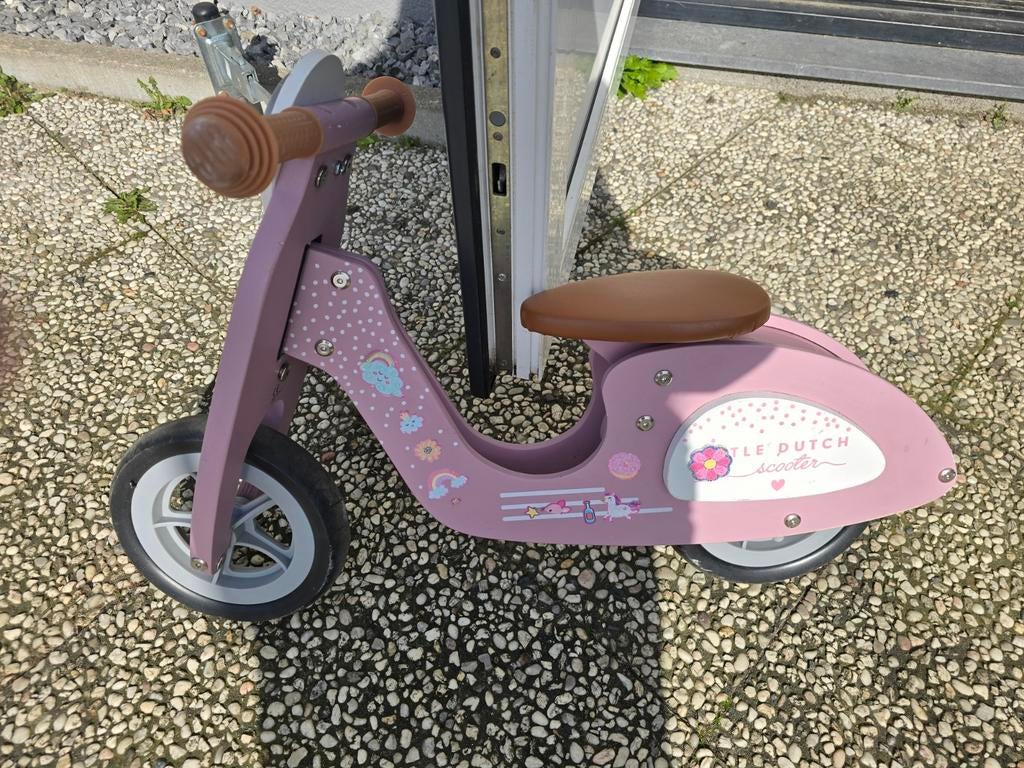Roze Little Dutch scooter- loopfiets, Ophalen, Zo goed als nieuw, Loopfiets