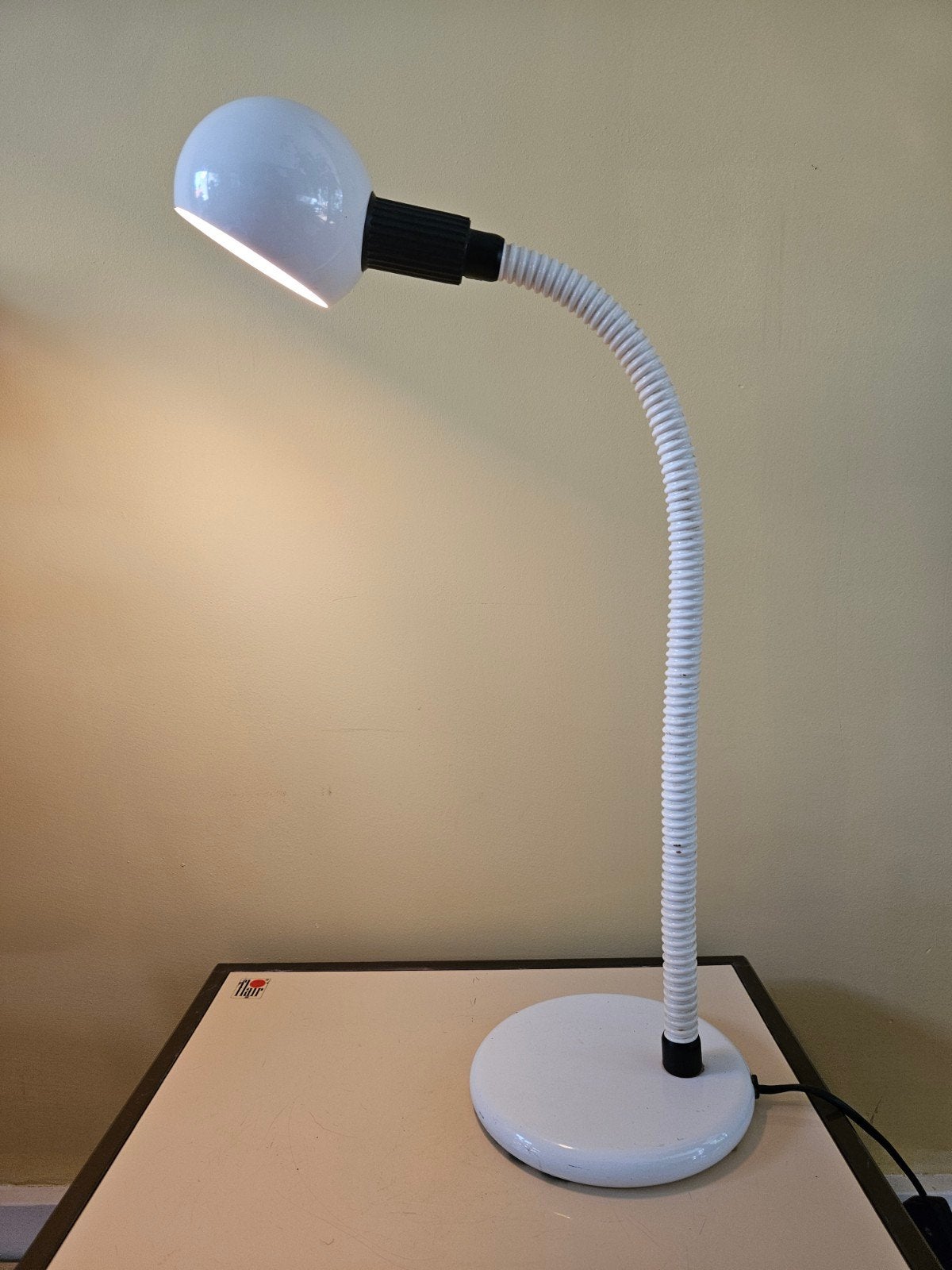 Gammalux Italië Space Age Gooseneck Bureaulamp, Bureaulamp, Overige merken, Vintage, Met stekker