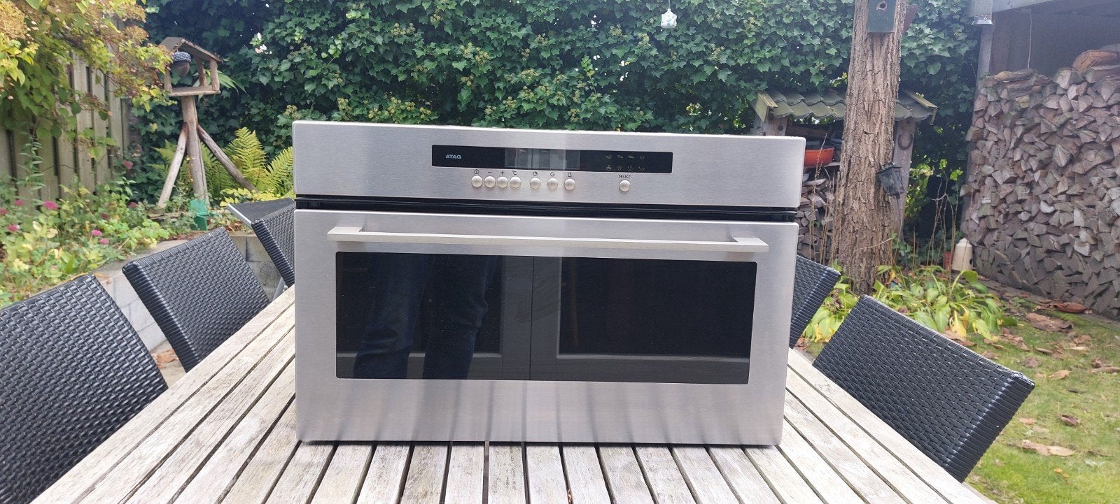 atag stoomoven, Ophalen, Gebruikt, Inbouw, 45 tot 60 cm