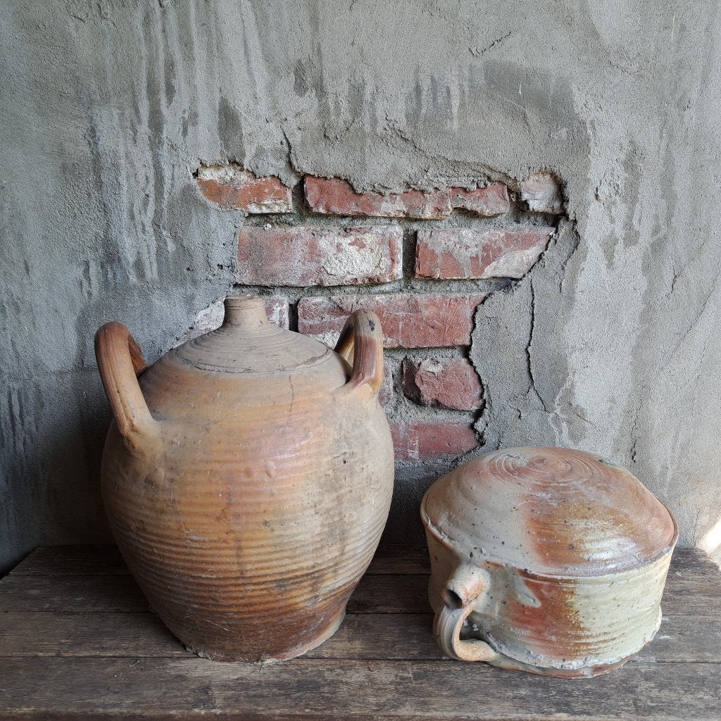 Mooie oude brocante Franse aardewerk kruik waterkruik Etage3, Gebruikt, ., Ophalen of Verzenden, .