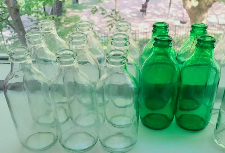 Vaas vazen, Ophalen, Zo goed als nieuw, Groen, Glas