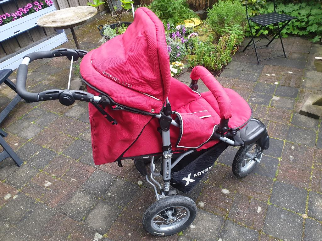 Kinder-wandelwagen, Gebruikt, Combiwagen, Verstelbare duwstang, Ophalen