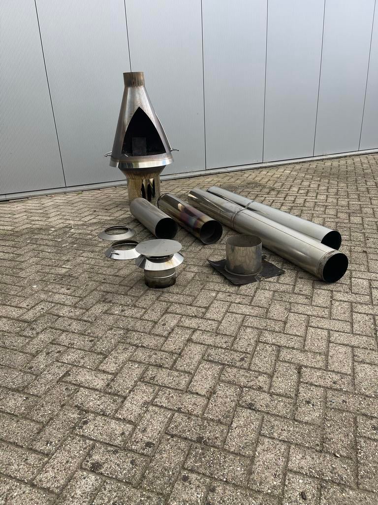 Laga Nova Bula Terrashaard BBQ met  afvoer en accessoires, Tuin en Terras, Ophalen of Verzenden, Gebruikt