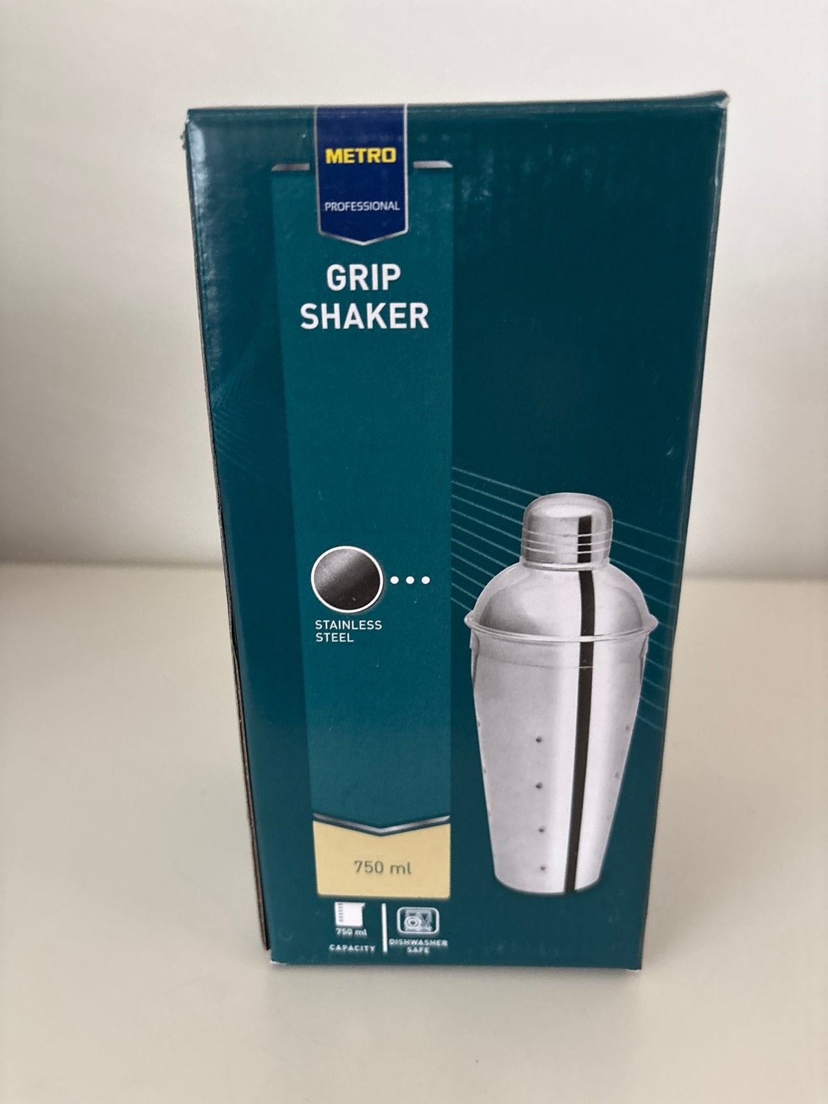 Nieuwe cocktailshaker 750 ml - RVS, Overige typen, Ophalen of Verzenden, Metaal, Overige merken
