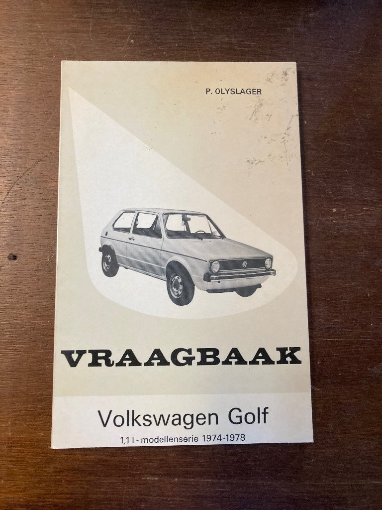 Vraagbaak Volkswagen Golf 1.1 l-modellenserie 1974-1978, Ophalen of Verzenden
