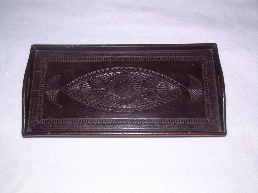 antiek dienblad friesche kerfsnede nr.2, Ophalen of Verzenden, Hout, Overige typen