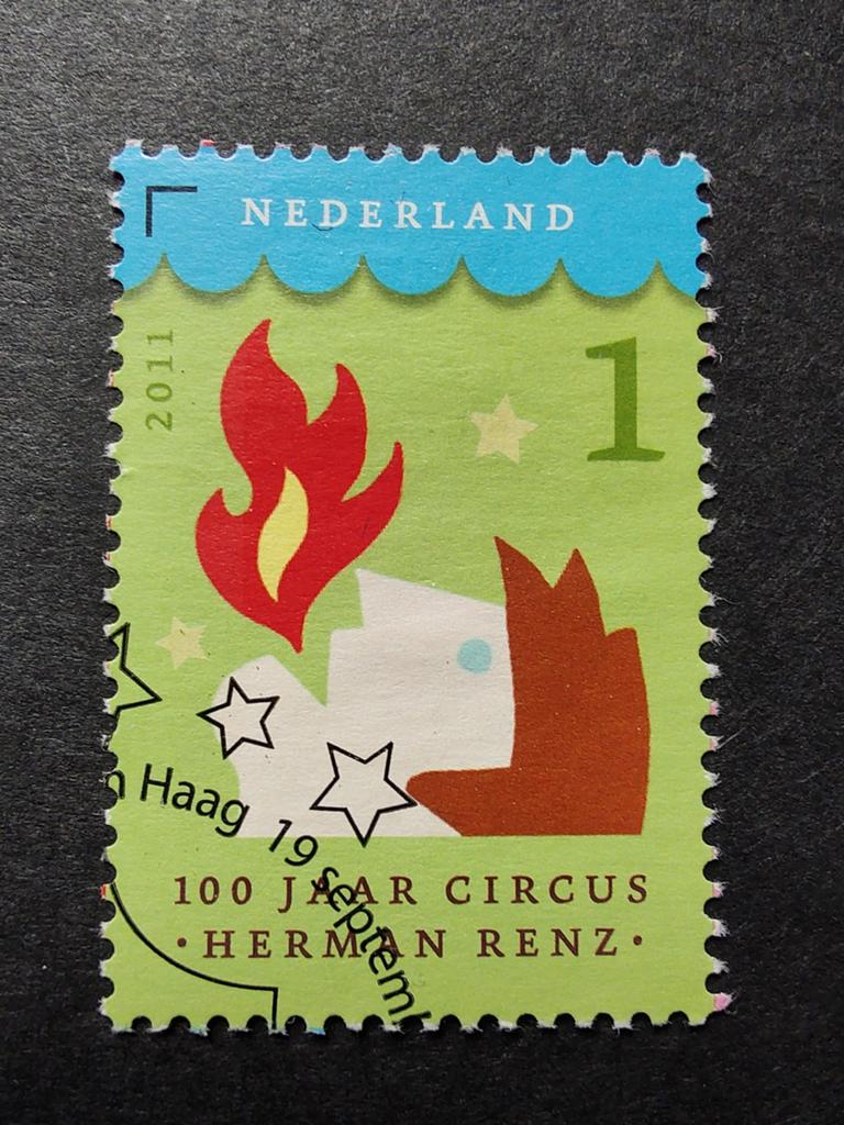 2868 vuurspuwer 2011 100 jaar Circus Renz, Postzegels en Munten, Postzegels | Nederland, Ophalen of Verzenden