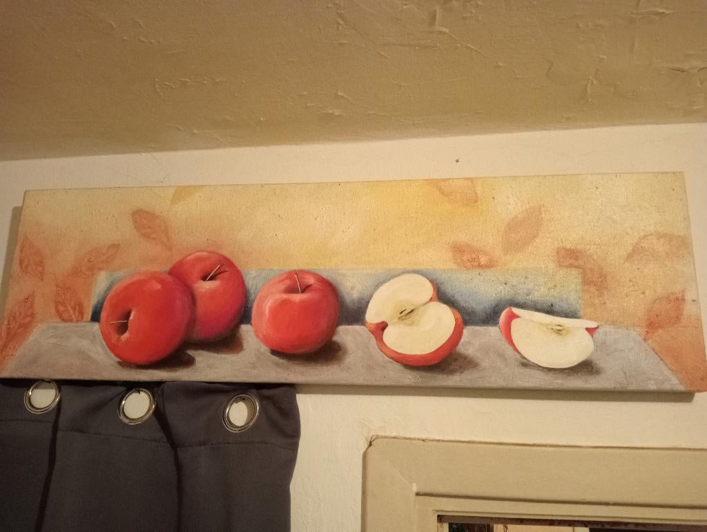 schilderij appels, Antiek en Kunst, Kunst | Schilderijen | Klassiek, Ophalen of Verzenden