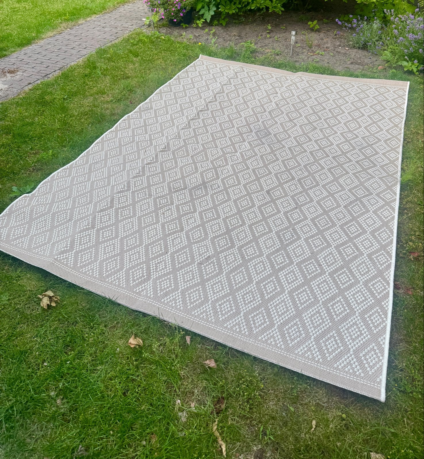 Buitenkleed 160x230 - Zo goed als nieuw, Beige, 150 tot 200 cm, 200 cm of meer, Ophalen of Verzenden