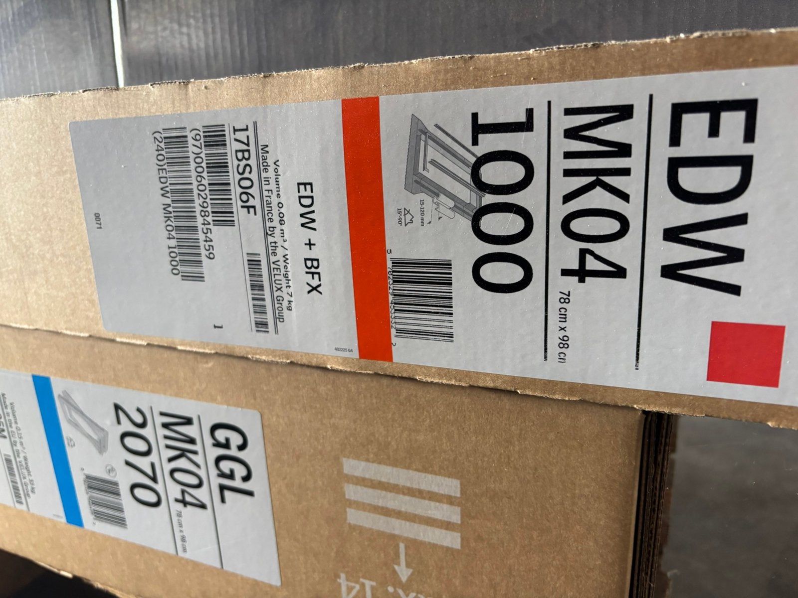 Velux Dakraam, Ophalen, Minder dan 80 cm, 80 tot 120 cm, Nieuw