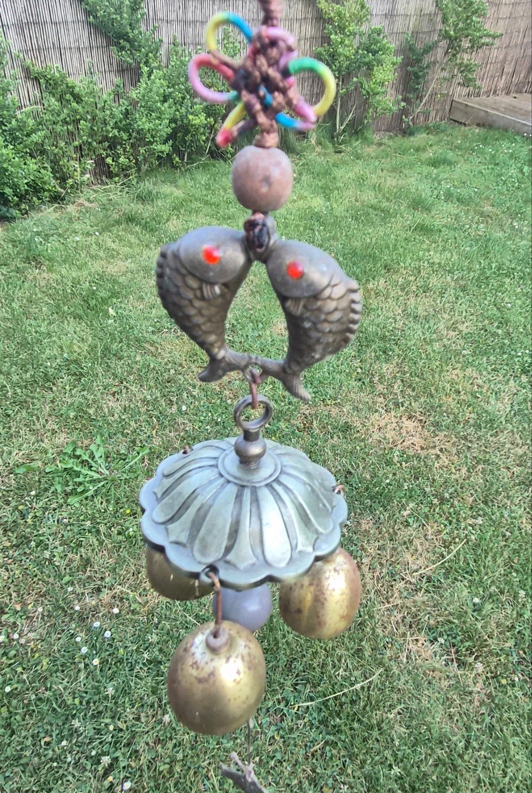 Decoratieve windgong vissen en bellen, fengshui, windhanger, Ophalen of Verzenden
