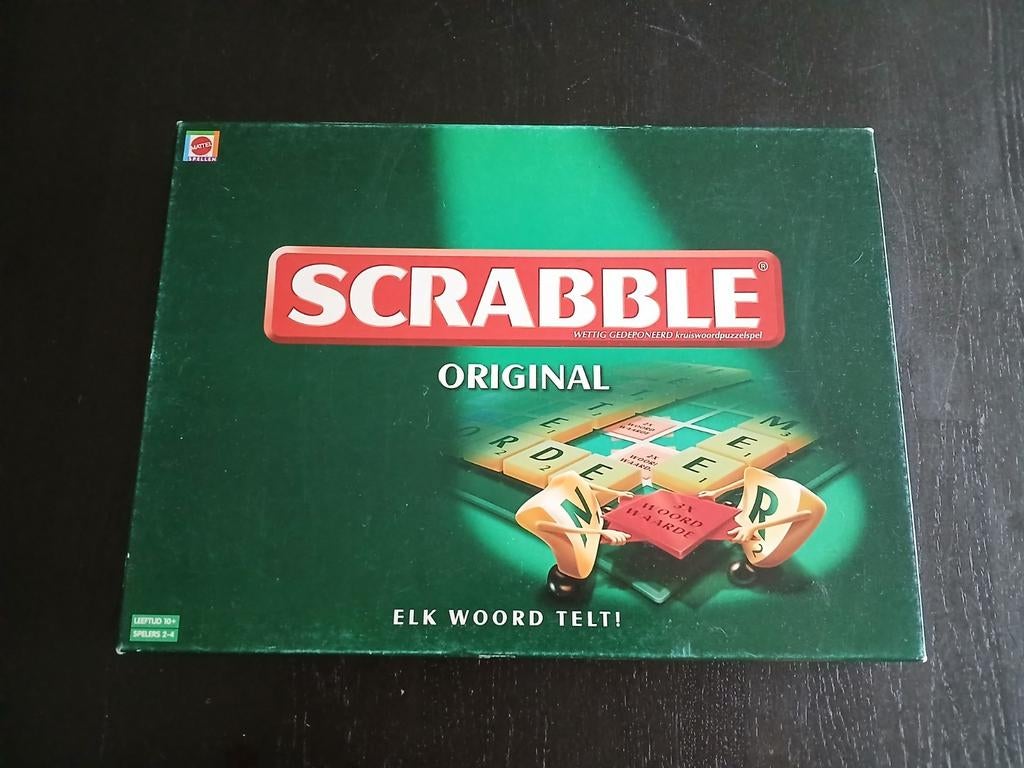Scrabble Original, Hobby en Vrije tijd, Gezelschapsspellen | Bordspellen, Ophalen of Verzenden, Zo goed als nieuw