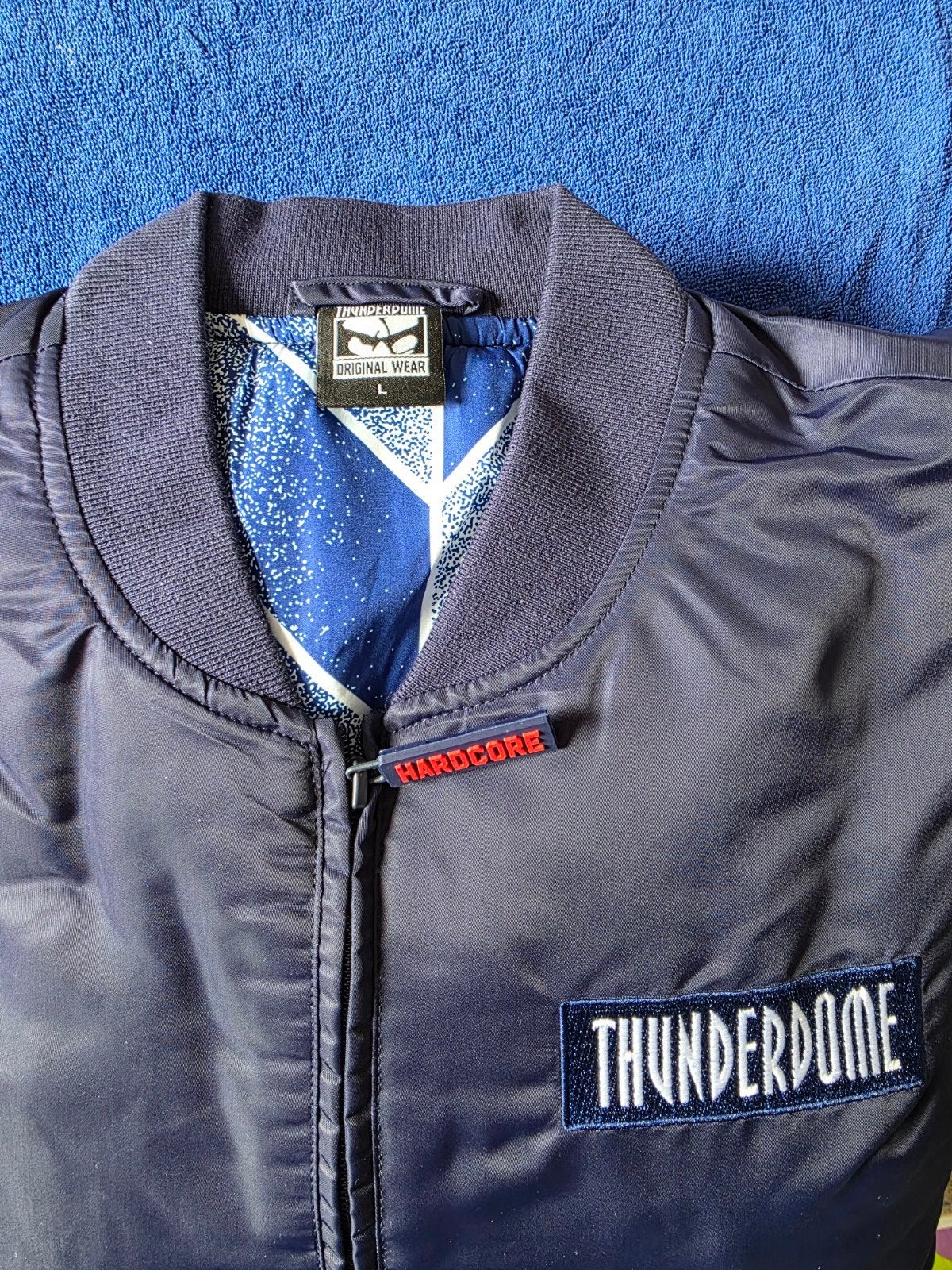 Thunderdome Bomberjack - Nieuw, Ophalen, Maat 52/54 (L), Blauw, Thunderdome
