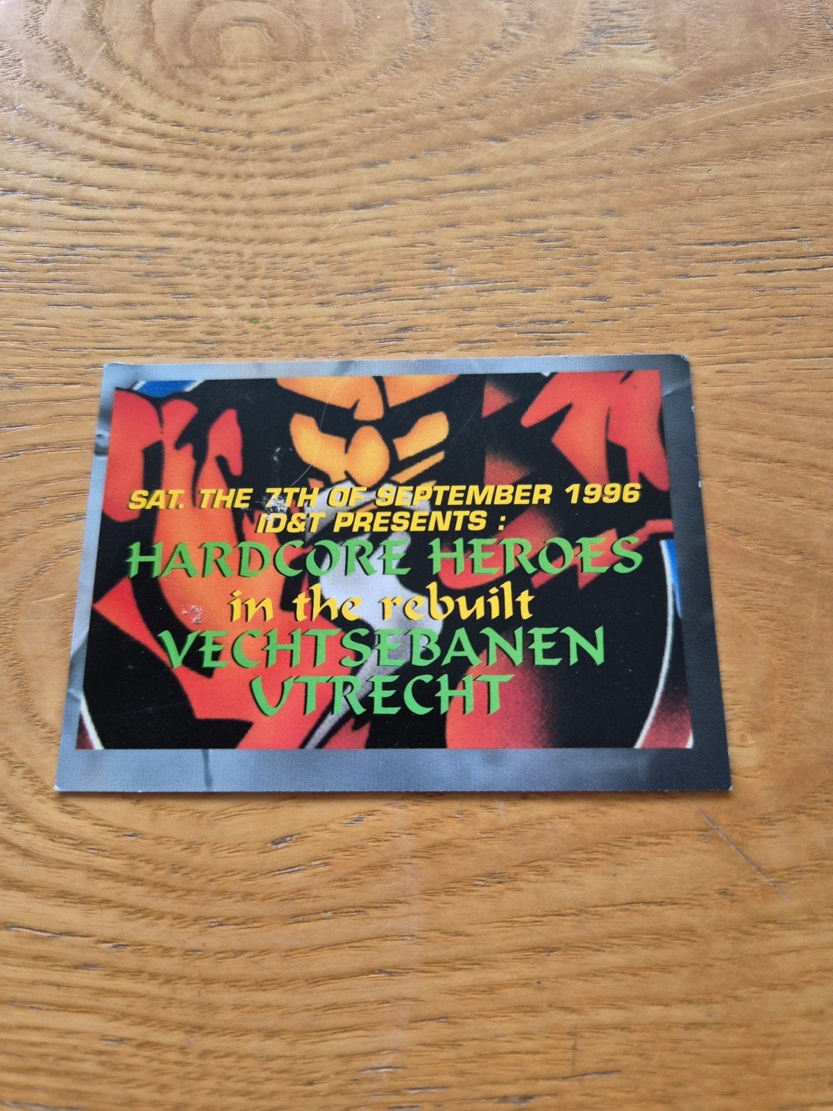 heroes of hardcore pre flyer ( gabber thunderdome ), Ophalen of Verzenden, Gebruikt