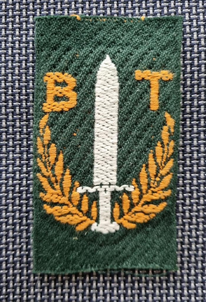 Ned.-Indië mouwembleem Bewakings Troepen, Ophalen of Verzenden, Landmacht, Nederland, Embleem of Badge