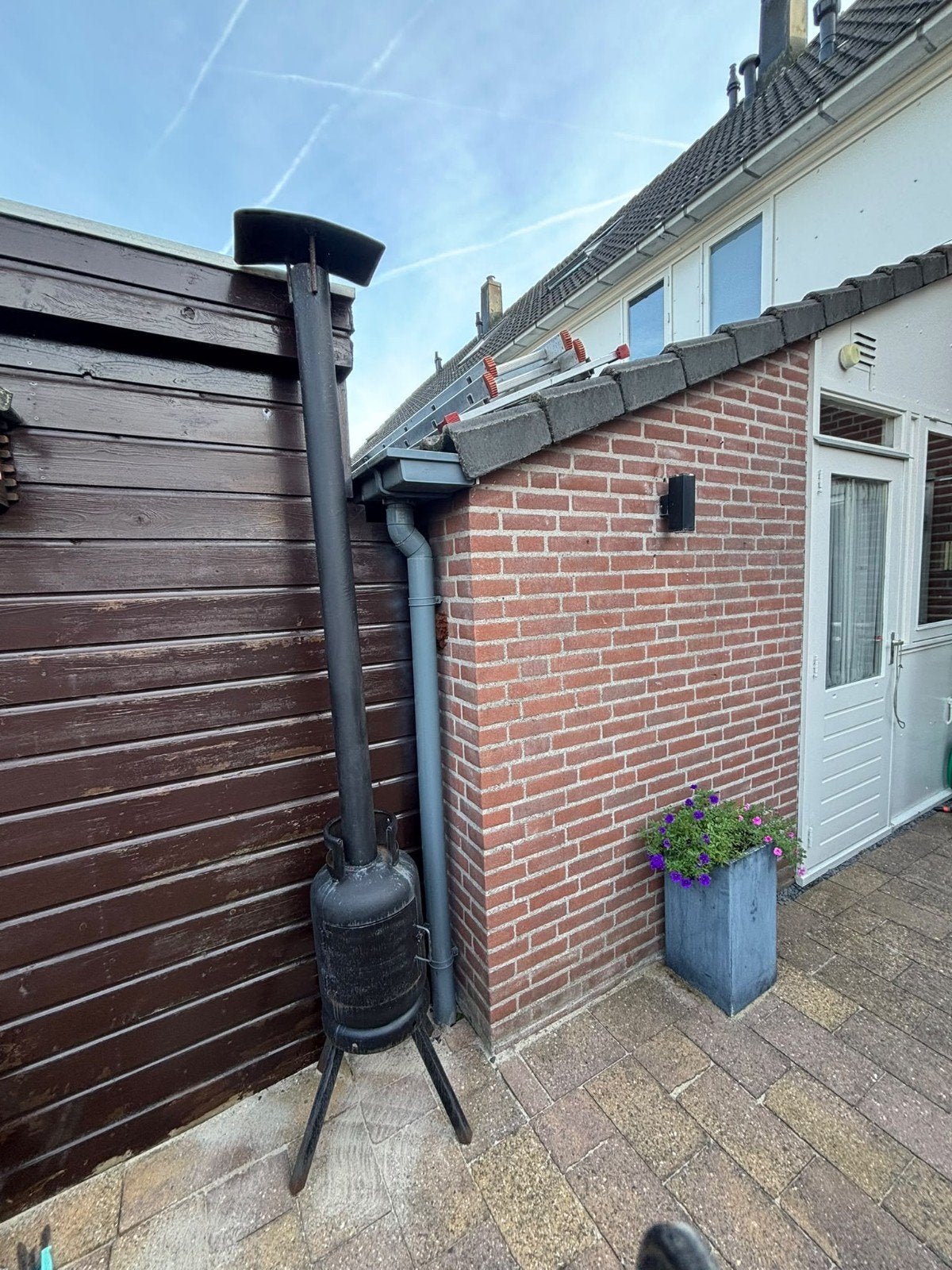 terraskachel van oude gasfles, Ophalen, Gebruikt