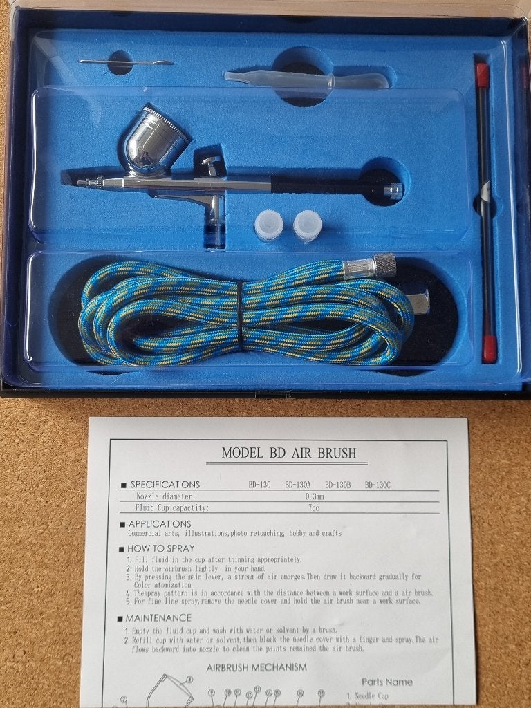 Merkloze airbrush - in nieuwstaat, NB, Groter dan 1:32, Ophalen of Verzenden, Zo goed als nieuw