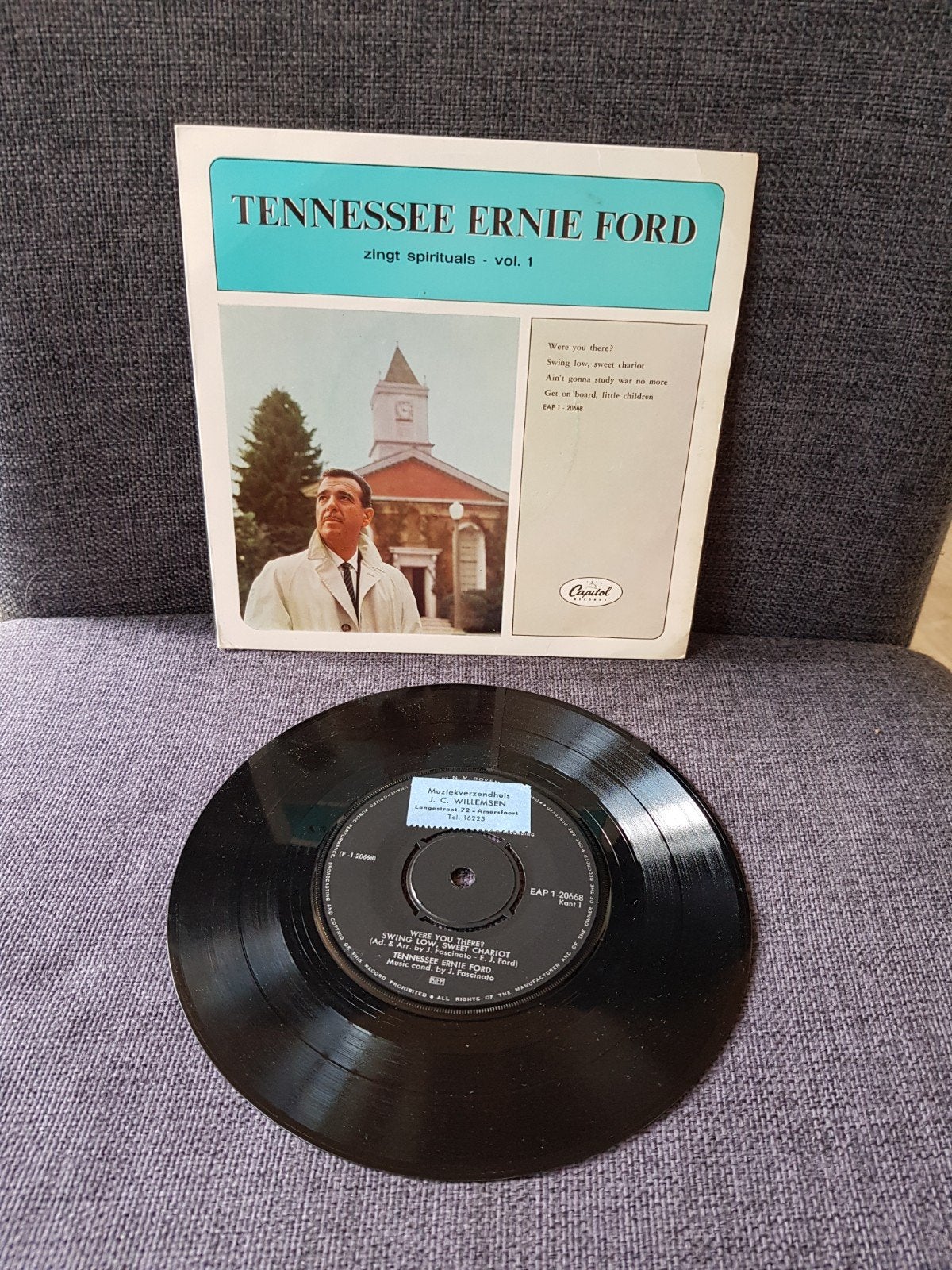 Tennessee Ernie Ford - Zingt spirituals (EP), EP, Ophalen of Verzenden, EP