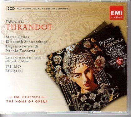 Puccini: Turandot - Maria Callas (2CD + Bonus Disc), Boxset, Opera of Operette, Ophalen of Verzenden, Zo goed als nieuw