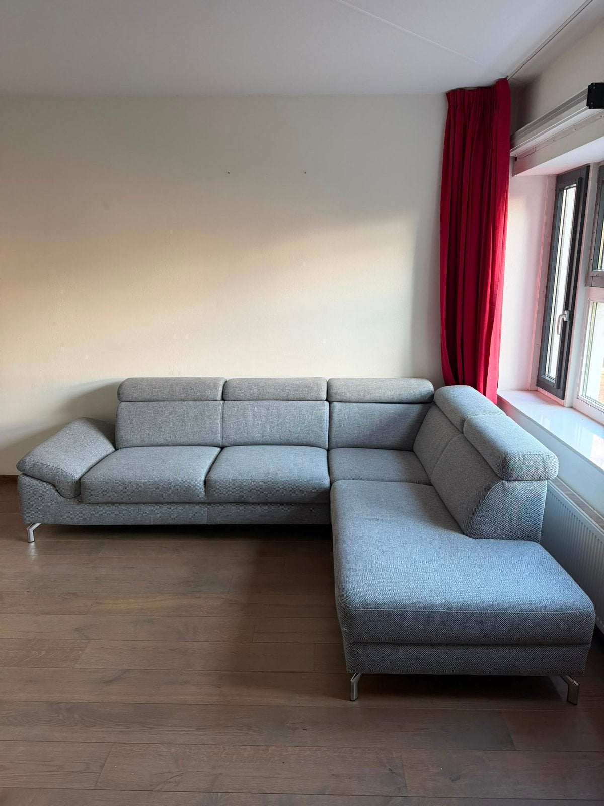 Montel design bank grijs, Ophalen, Zo goed als nieuw, 75 tot 100 cm, 200 tot 250 cm