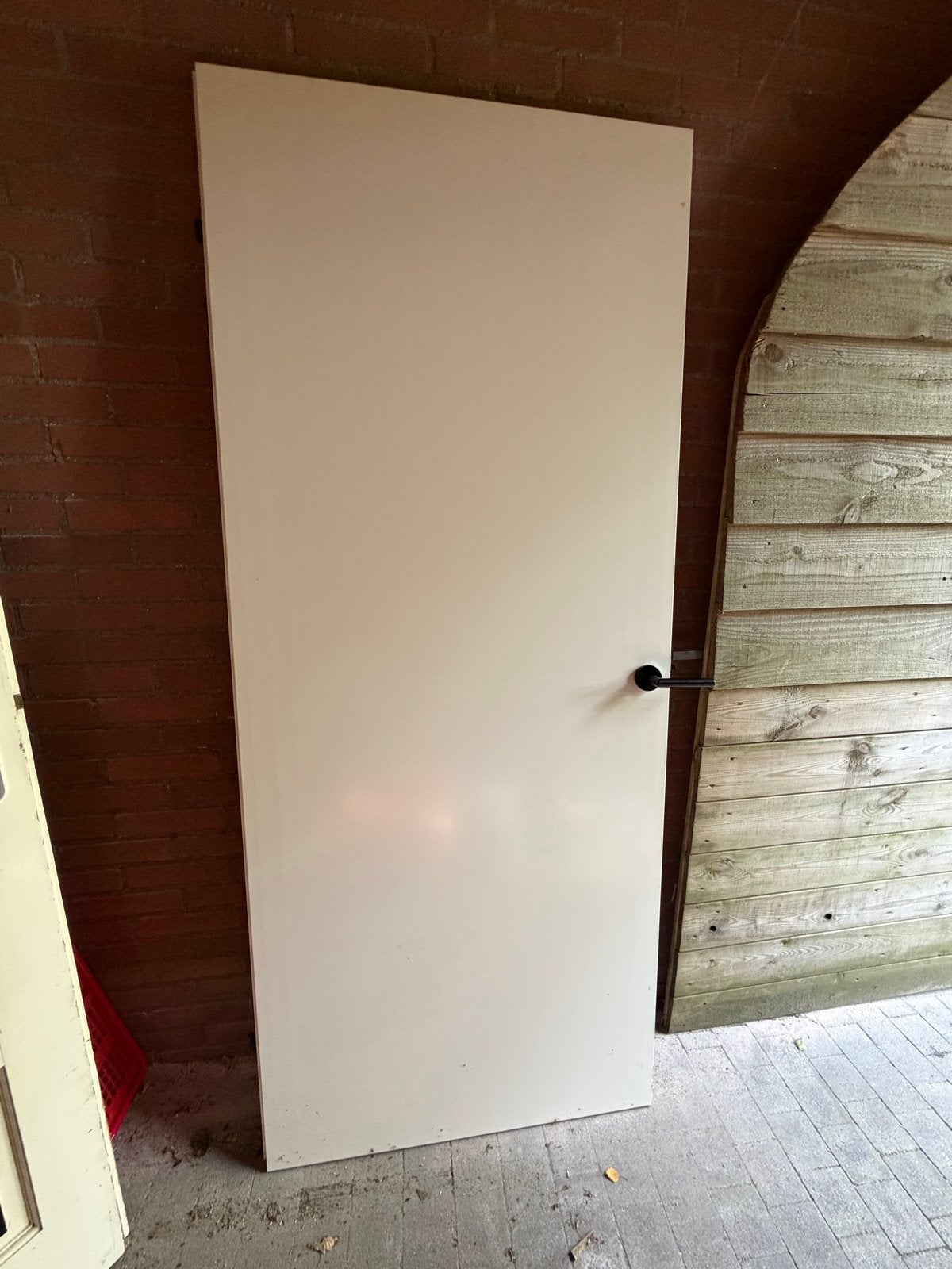 Witte binnendeur van Arne & Bodil, Ophalen, Gebruikt, 80 tot 100 cm, Binnendeur