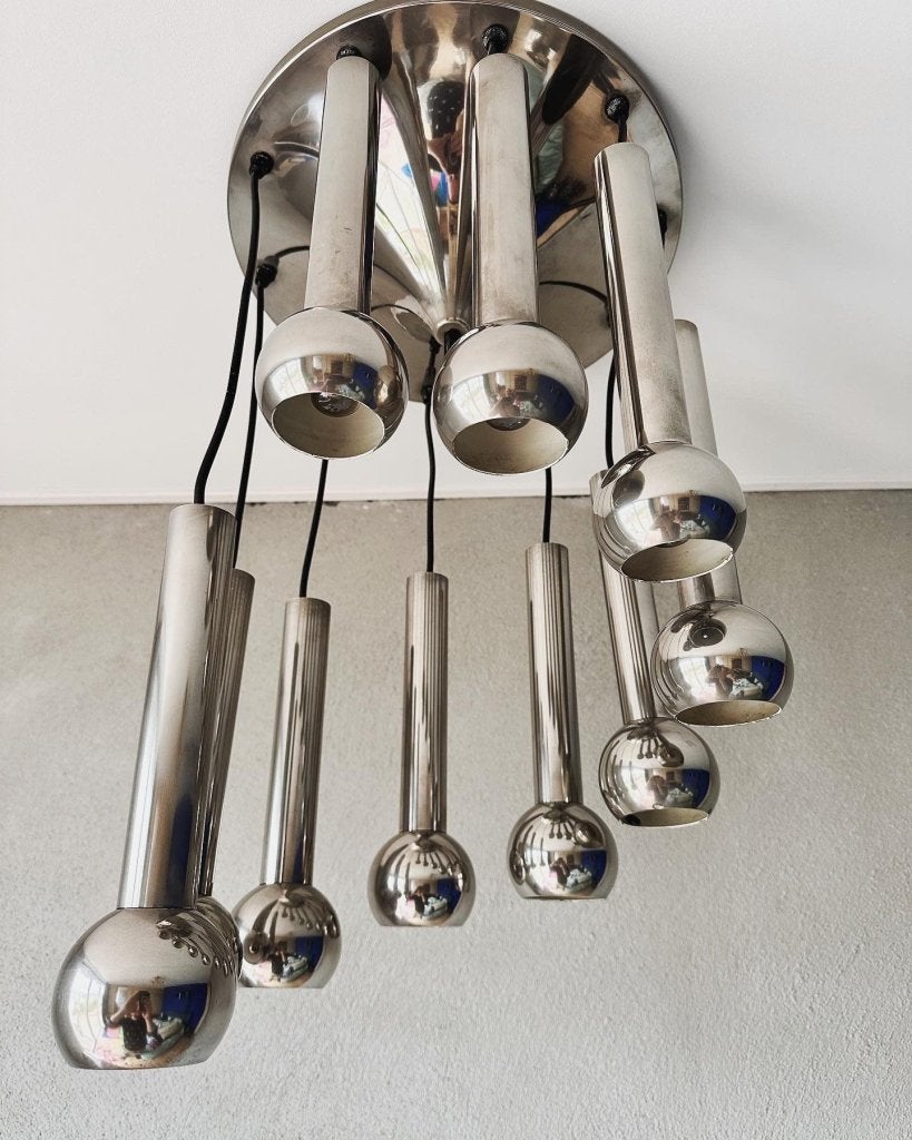 Space age cascade lamp, Niet ingevuld, Gebruikt, Mid century, Niet ingevuld