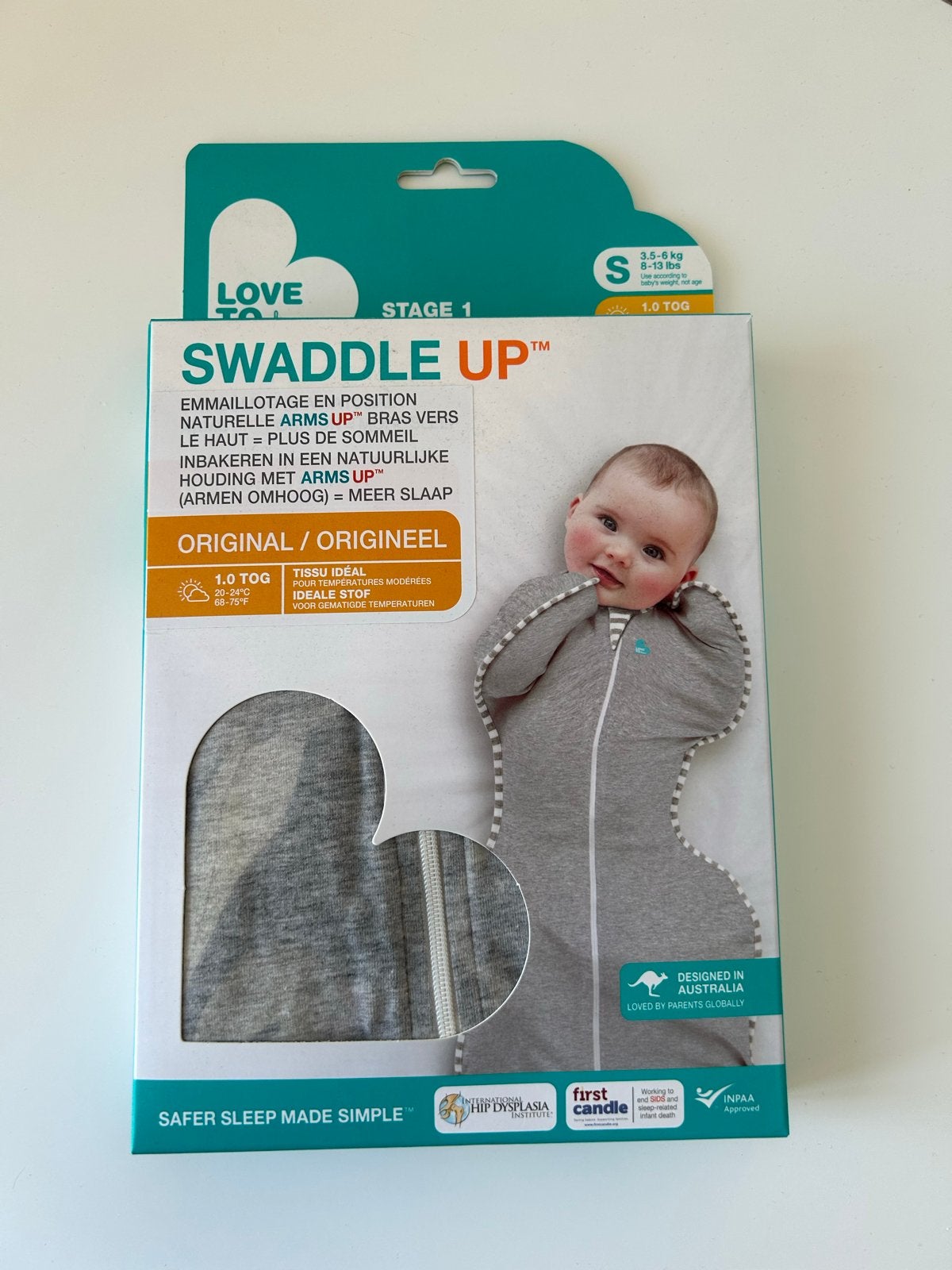 Love To Swaddle Up Slaapzak - Maat S (3.5-6 kg), Ophalen, Overige merken, Zo goed als nieuw, Ademend