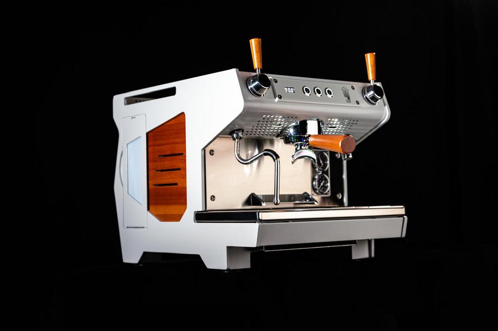 Conti ACE Multi Boiler 1-Groeps Espressomachine – White Wood, Stoompijpje, Espresso apparaat, 10 kopjes of meer, Nieuw