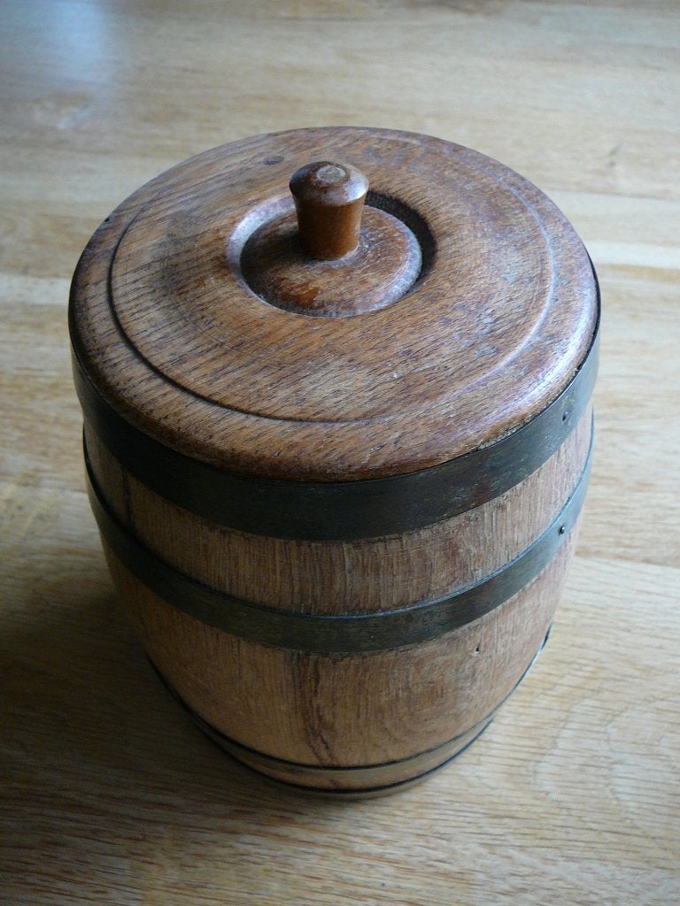 houten tabakspot, Ophalen of Verzenden, Gebruikt, Tabaksdoos of Verpakking