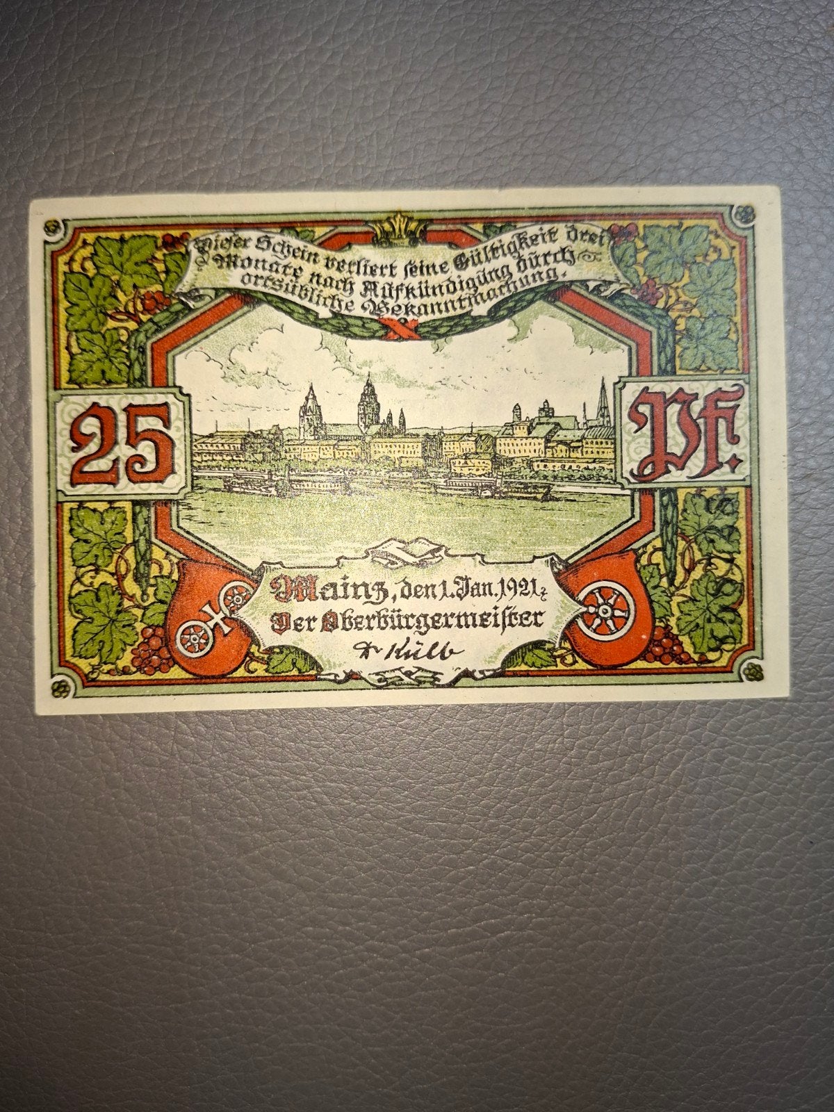 Duits Notgeld Mainz Noodgeld, Ophalen of Verzenden, Duitsland