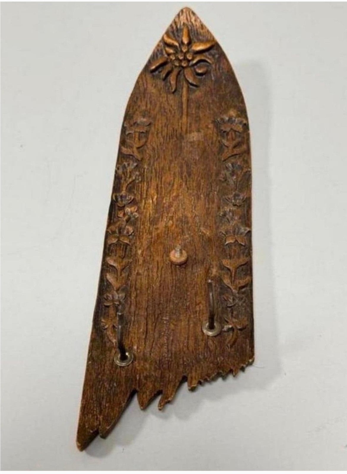 Antiek antieke hout houten Surfplank kapstok sleutelophanger, Antiek en Kunst, Ophalen of Verzenden