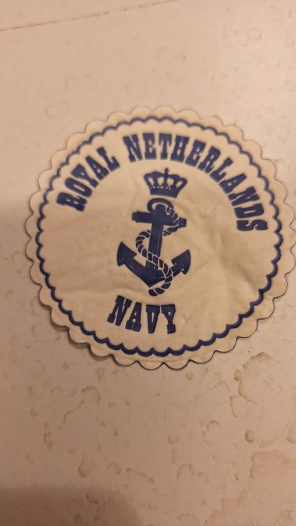 Marine embleem, Verzamelen, Militaria | Algemeen, Marine, Embleem of Badge, Nederland, Ophalen
