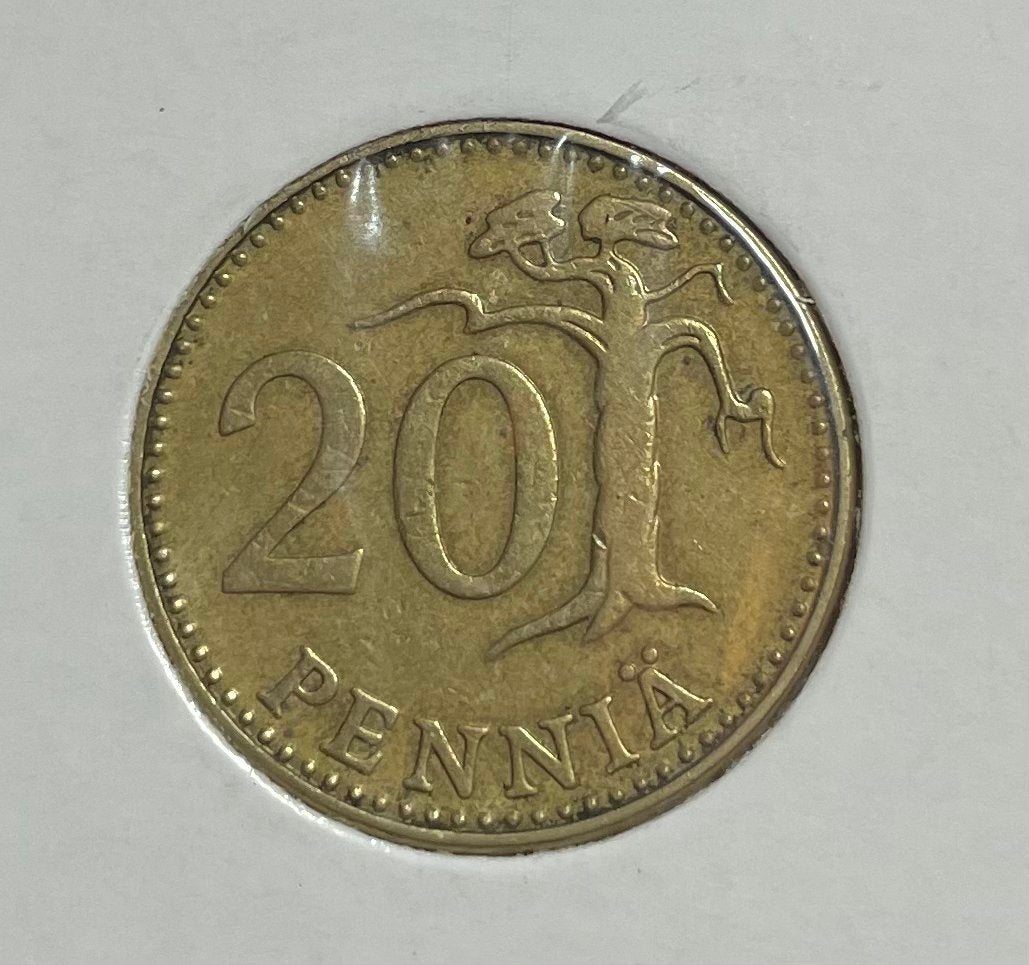 20 pennia Finland 1963, Ophalen of Verzenden
