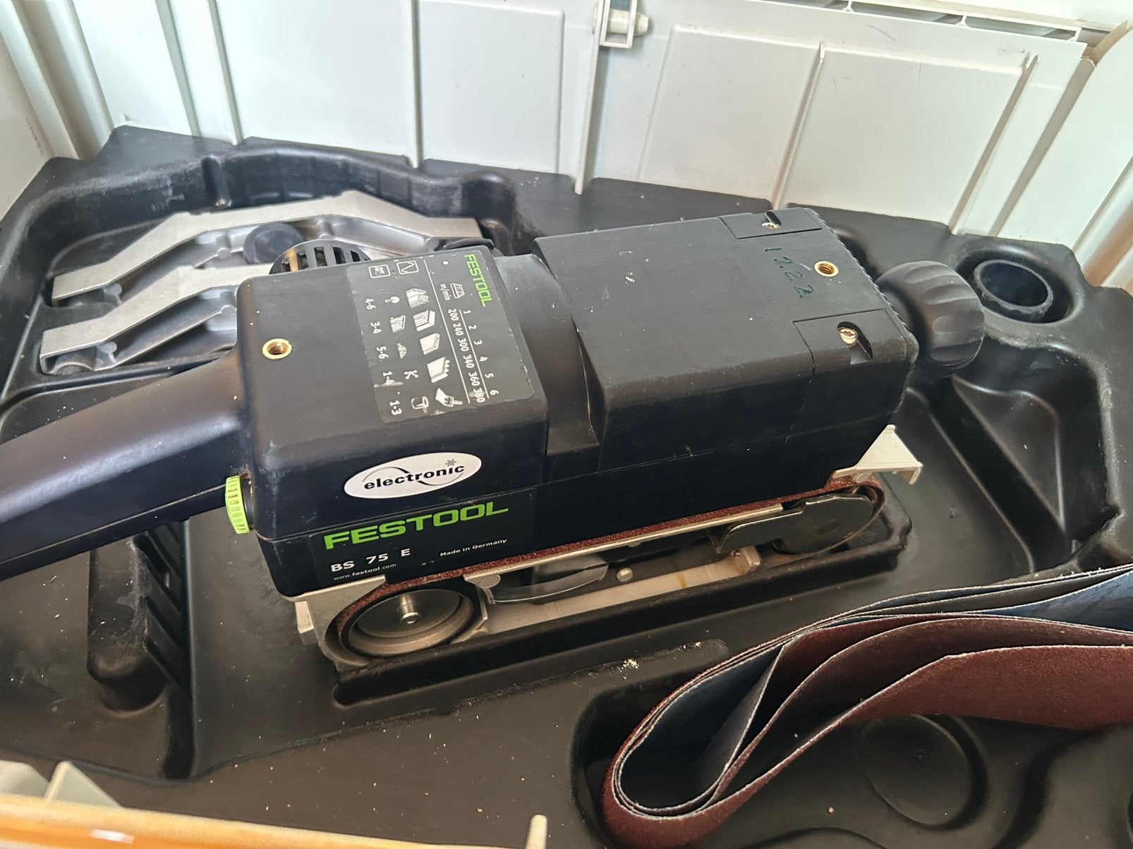 Festool bandschuurmachine, Ophalen of Verzenden, Zo goed als nieuw, 30 tot 70 mm, Lintzaag