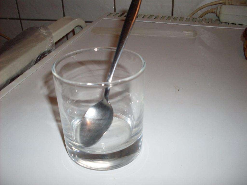 glazen cilinder pot met scheplepel, Overige typen, Ophalen, Gebruikt, Glas