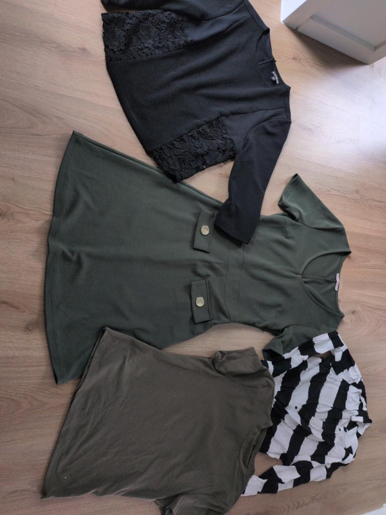 Jurk,  Shirtjes , Zwart/Wit Blouse,, Kleding | Dames, Jurken, Ophalen of Verzenden, Zo goed als nieuw, Maat 36 (S), Boven de knie