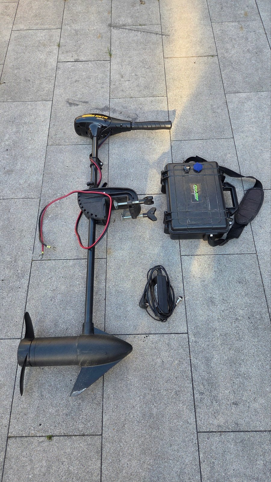 Minn Kota Endura C2 55 LBS elektromotor met Proline accu, Ophalen, Gebruikt