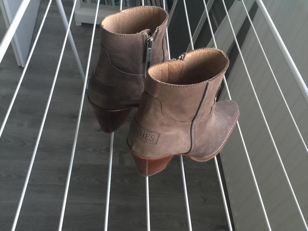 Shabbies Amsterdam laarsjes maat 38, Bruin, Lage of Enkellaarzen, Ophalen of Verzenden, Zo goed als nieuw