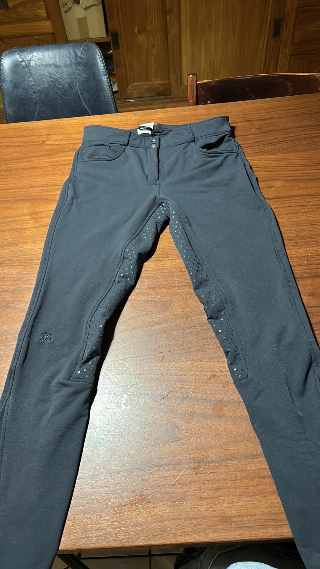 Montar rijbroek maat 40, Dieren en Toebehoren, Paardrijkleding, Blauw, Dressuur, Ophalen of Verzenden, Zo goed als nieuw