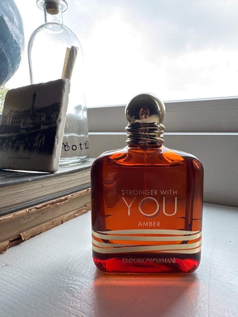 Armani stronger with you Amber 100ml, Ophalen of Verzenden, Zo goed als nieuw